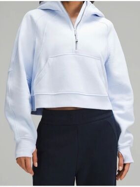 lululemon athletica Light Blue Half-Zip Pullover